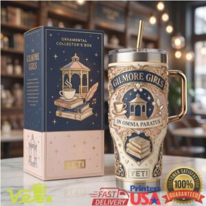 Gilmore Girls In Omnia Paratus Stars Hollow Lorelai Rory Coffee Fans Stainless Steel Insulated Tumbler