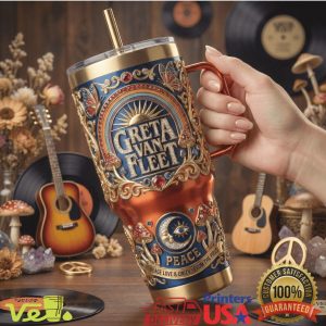 Greta Van Fleet Peace Love and Unity Rock Band Aesthetic Tumbler