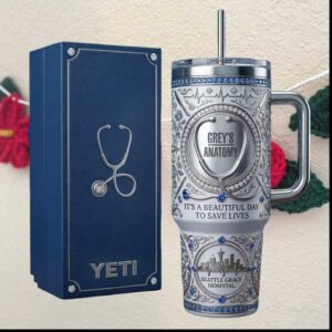 Grey's Anatomy Seattle Grace Hospital It's a Beautiful Day To Save Lives Tumbler