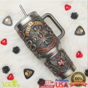 Guns N Roses Appetite For Destruction Vintage Rock Band Fan Gift Tumbler Style Tumbler