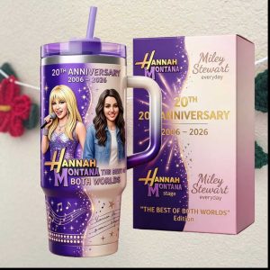 Hannah Montana vs Miley Stewart 20th Anniversary Dual Persona Tumbler