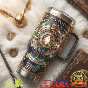 Harry Potter Magic Is Eternal Hogwarts Crest Embossed Tumbler