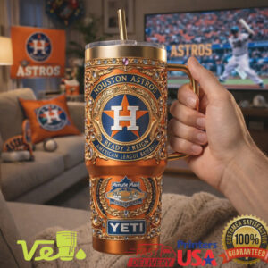 Houston Astros Luxury YETI Style 40oz Handle Tumbler American League Reign Edition