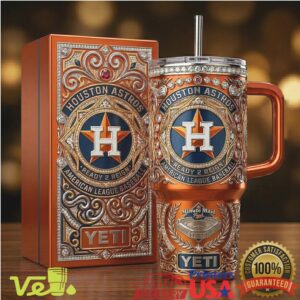 Houston Astros Luxury YETI Style 40oz Handle Tumbler American League Reign Edition