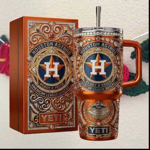 Houston Astros Ready 2 Reign American League Baseball Minute Maid Park Yeti Style Tumbler