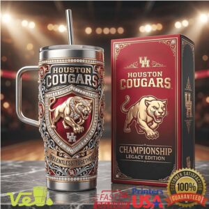 Houston Cougars Basketball Championship Legacy Edition Style Relentless Together Tumbler