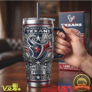 Houston Texans Lone Star Pride Gridiron Legacy Edition NFL Football Fans Gift Tumbler