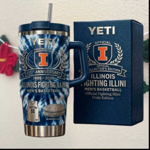 Illinois Fighting Illini 121st Anniversary 1905 2026 Men's Basketball Pride Edition Gift Tumbler
