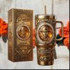 Disney Beauty and the Beast 35th Anniversary Tale As Old Time Gold Tumbler Disney Beauty and the Beast 35th Anniversary Tale As Old Time Gold Tumbler