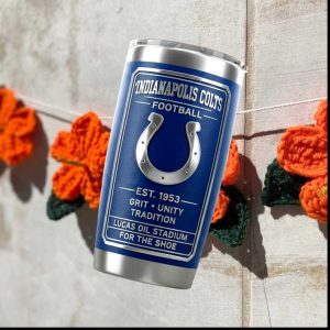 Indianapolis Colts Grit Unity Tradition Lucas Oil Stadium Football Tumbler
