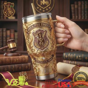 Iota Phi Theta Fraternity Founded 1963 Centaur Gold Embossed Tumbler