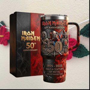 Iron Maiden 50th Anniversary Half A Century Of Metal Collector Edition Tumbler