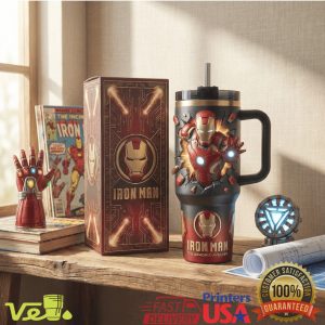 Iron Man The Armored Avenger Marvel Effect Superhero 40oz Tumbler