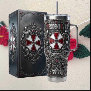 Resident Evil 30th Anniversary (1996 2026) Umbrella Corp Embossed Tumbler
