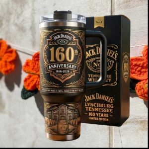 Jack Daniel's 160 Years Anniversary Lynchburg Tennessee Collector's Tumbler