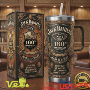 Jack Daniel's 160th Anniversary Every Day We Make It Tennessee Whiskey Tumbler