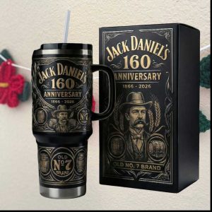 Jack Daniel's 160th Anniversary Gold & Black Heritage Collector Tumbler