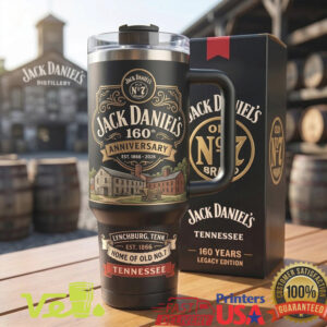 Jack Daniel’s 160th Anniversary Legacy Edition 40oz Whiskey Theme Tumbler