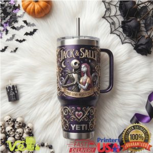 Jack and Sally Nightmare Before Christmas Custom 40oz Tumbler with Handle