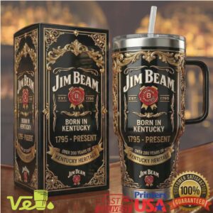 Jim Beam Born in Kentucky Over 200 Years Heritage Gold Bourbon Tumbler