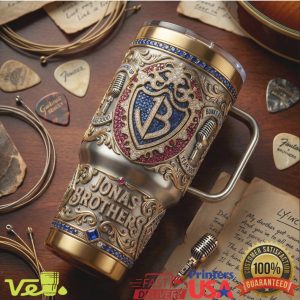 Jonas Brothers Luxury Embossed 40oz Tumbler with Gift Box