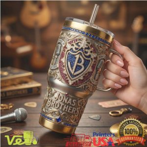 Jonas Brothers Luxury Embossed 40oz Tumbler with Gift Box