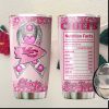 Washington Commanders Breast Cancer Awareness Nutrition Facts Tumbler Washington Commanders Breast Cancer Awareness Nutrition Facts Tumbler