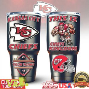 Kansas City Chiefs Chiefs Kingdom Custom Name 40oz Insulated Tumbler