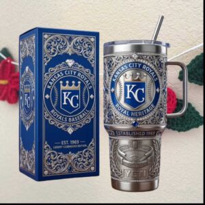 Kansas City Royals Baseball Royal Heritage Established 1969 Luxury Clubhouse Edition Fan Gift Stainless Steel Insulated Tumbler