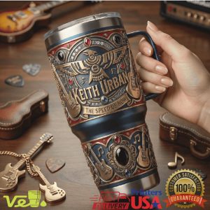 Keith Urban The Speed of Now Country Music Legend 40oz Embossed Tumbler