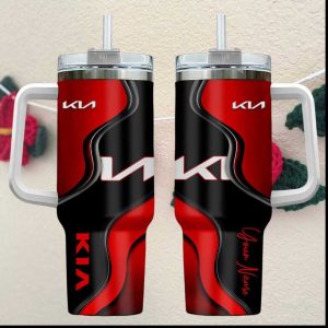 Kia Modern 40oz Personalized Tumbler Custom Name Automotive Insulated