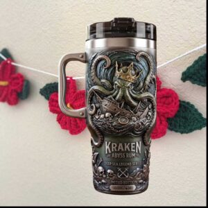 Kraken Abyss Rum Deep Sea Legend Series Limited Edition Collector Nautical Gift Stainless Steel Insulated Tumbler
