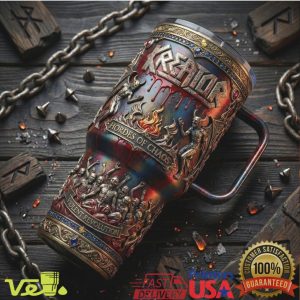 Kreator Hordes of Chaos Metal Band Embossed 40oz Tumbler