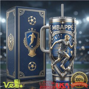 Kylian Mbappé Speed Of Champions Football Soccer Star Legend Style Tumbler