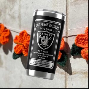 Las Vegas Raiders Commitment To Excellence Pride Honor Nation Tumbler
