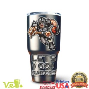 Las Vegas Raiders NFL Custom Name Stainless Steel Football Fan Tumbler