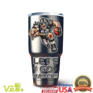 Las Vegas Raiders Silver and Black NFL Football Gameday Fans Gift Stainless Steel Insulated Tumbler