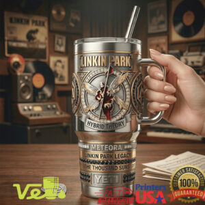 Linkin Park Hybrid Theory & Meteora Legacy Tribute 40oz Stainless Steel Tumbler