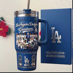 Los Angeles Dodgers World Series Champions Legends Greatness Blue Fan Gift Tumbler