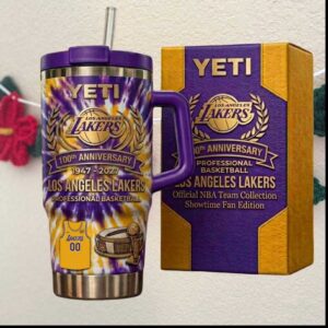 Los Angeles Lakers 100th Anniversary 1947 2027 Showtime Professional Basketball Tumbler