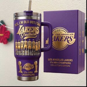 Los Angeles Lakers 17x NBA Champions Collector's Edition Purple Gold Tumbler