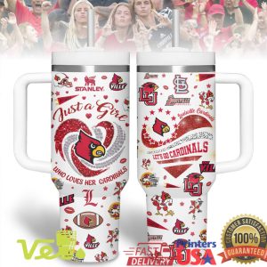 Louisville Cardinals Just A Girl Who Loves Her Cardinals 40oz Tumbler