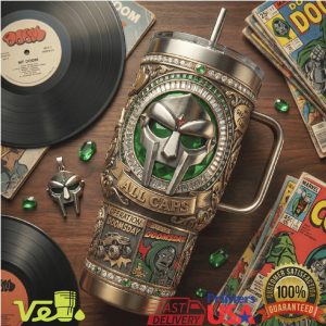 MF DOOM All Caps Operation Doomsday Inspired 40oz Insulated Travel Tumbler