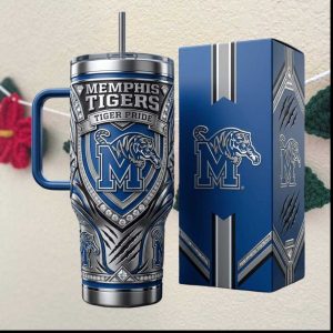 Memphis Tigers “Tiger Pride” Custom Embossed 40oz Travel Tumbler