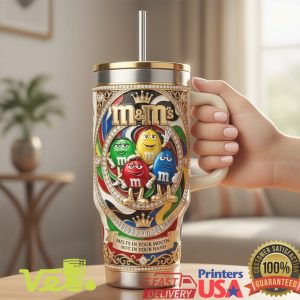 M&M's Characters Melts In Your Mouth Sculpted 40oz Tumbler