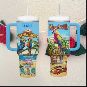 Margaritaville Aloha Hawaii Jimmy Buffett Tribute 40oz Insulated Tumbler