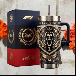 Max Verstappen F1 World Champion Formula 1 Racing Gift Stainless Steel Insulated Tumbler