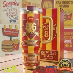 McDonald’s 86th Anniversary Golden Celebration Limited Edition 40oz Tumbler