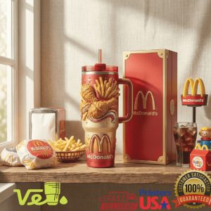 McDonald’s Limited Edition Fried Chicken Fries Design Travel Tumbler