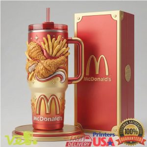 McDonald’s Limited Edition Fried Chicken Fries Design Travel Tumbler